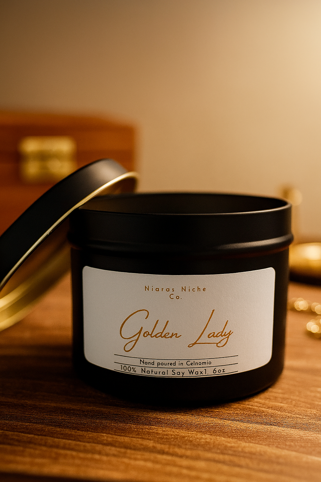 Golden Lady Candle - 6 oz. | Tropical Pineapple Essence
