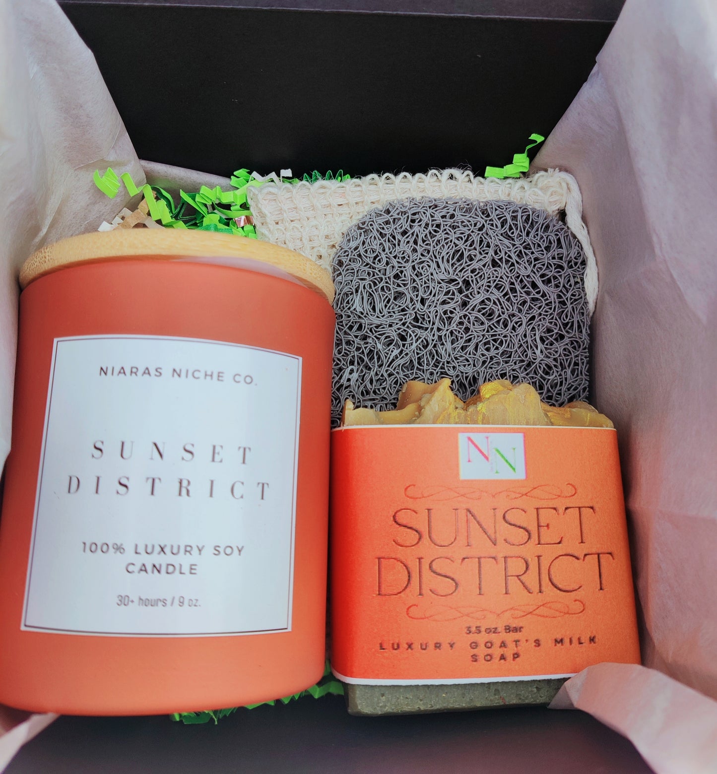 Sunset District Luxury Candle & Soap Gift Set