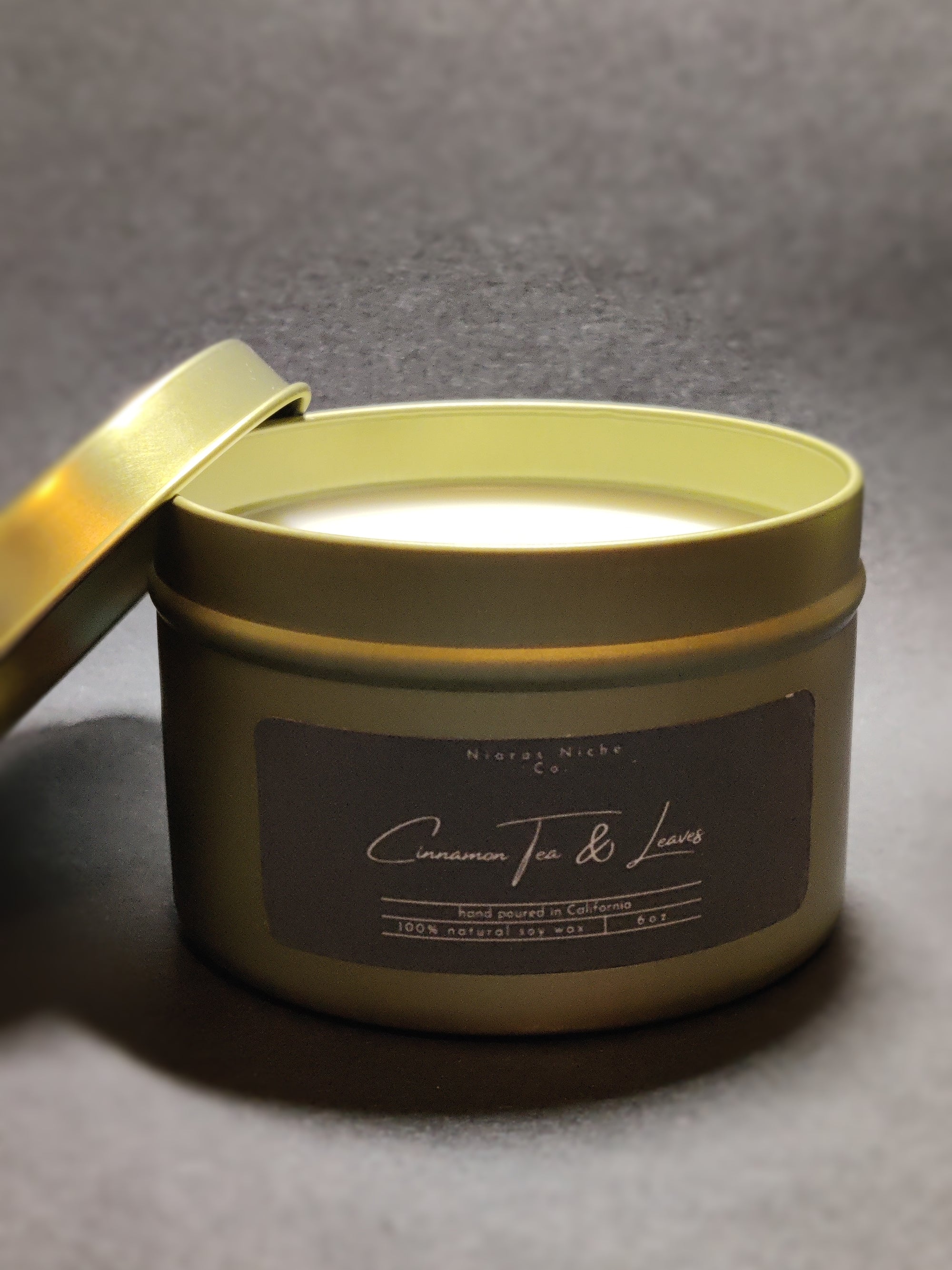 Cinnamon Tea & Leaves Candle - 6 oz.