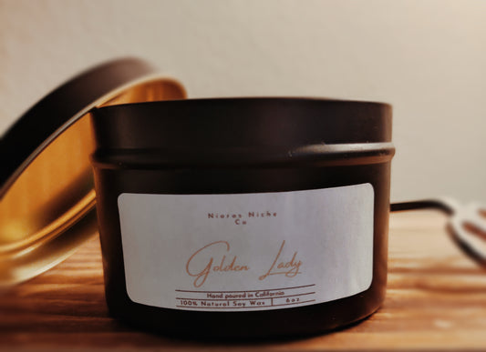 Golden Lady Candle - 6 oz.